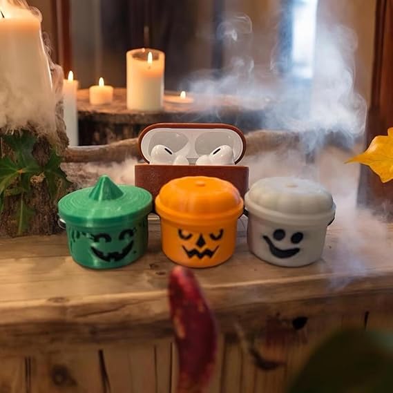 4-Piece Mini Pumpkin Lantern Candy Buckets – Halloween Trick-or-Treat Décor