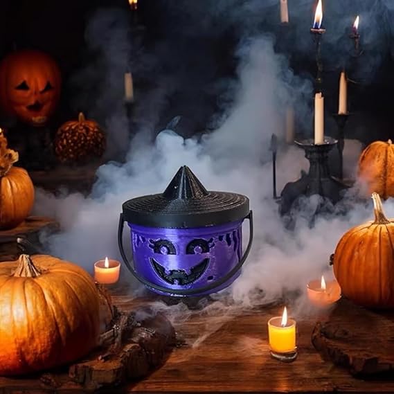 4-Piece Mini Pumpkin Lantern Candy Buckets – Halloween Trick-or-Treat Décor